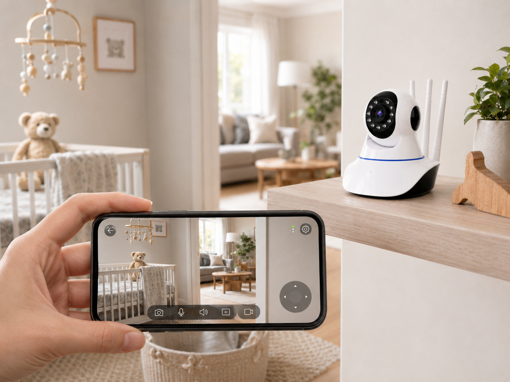 Cámara de Seguridad WiFi 1080P — Visión Nocturna