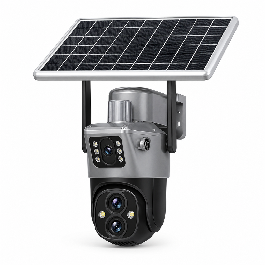 Cámara Solar 4G 2 Lentes — Seguridad Sin WiFi ni Cables