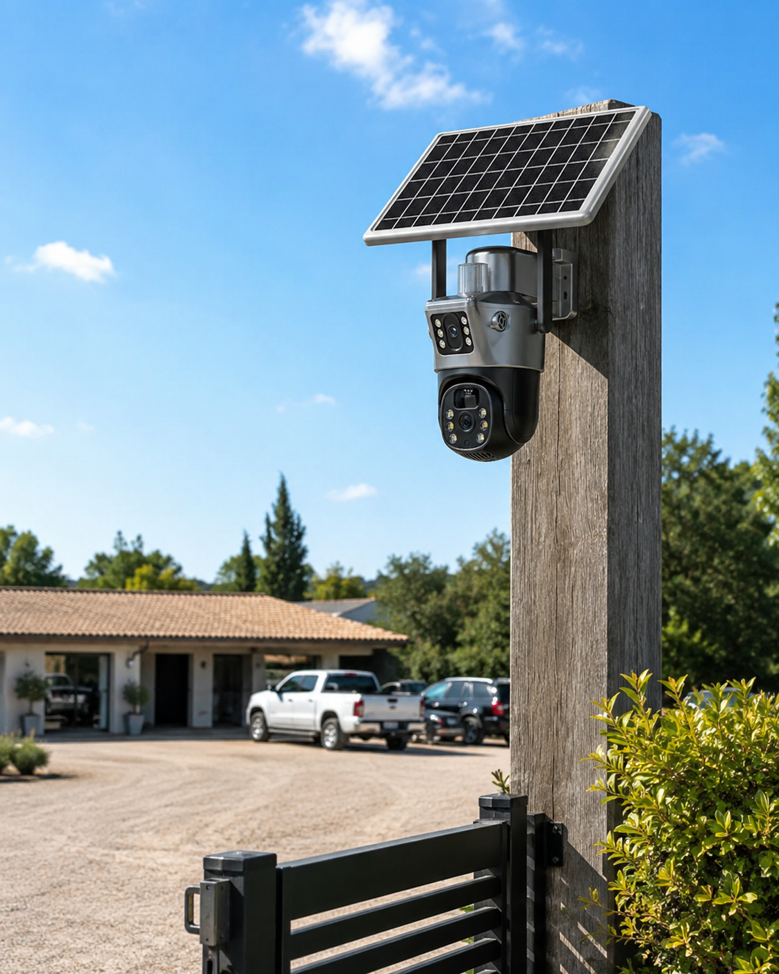 Cámara Solar 4G 2 Lentes — Seguridad Sin WiFi ni Cables