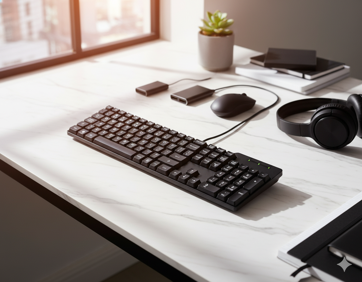 Teclado USB compacto DYNAMIC DT150