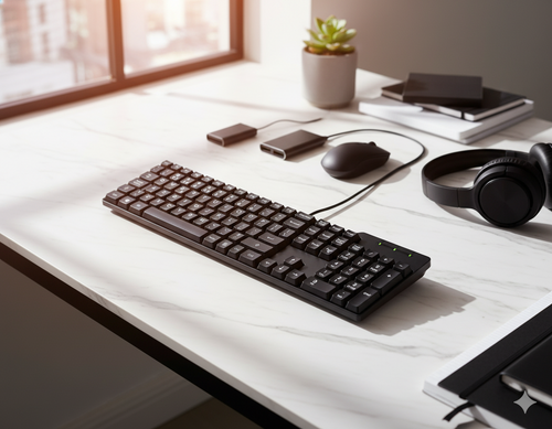 Teclado USB compacto DYNAMIC DT150