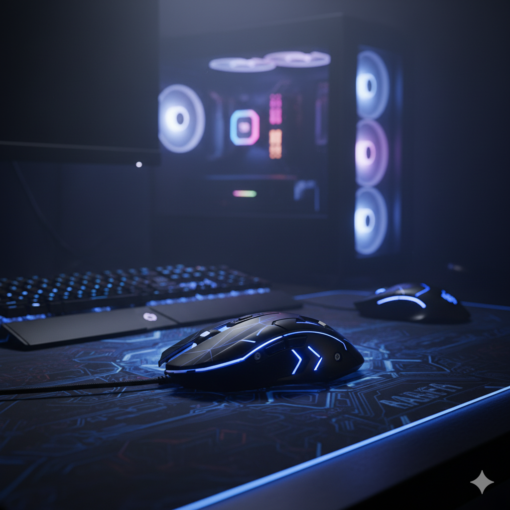 Mouse Gamer K20 Metálico Óptico 3200 DPI